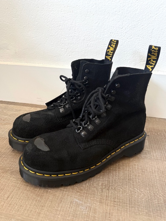 Dr. Martens Other - Dr. Martens 1460 Pascal Size US 7 Men / 8 Women Black Hairy Suede Lace Up Boots